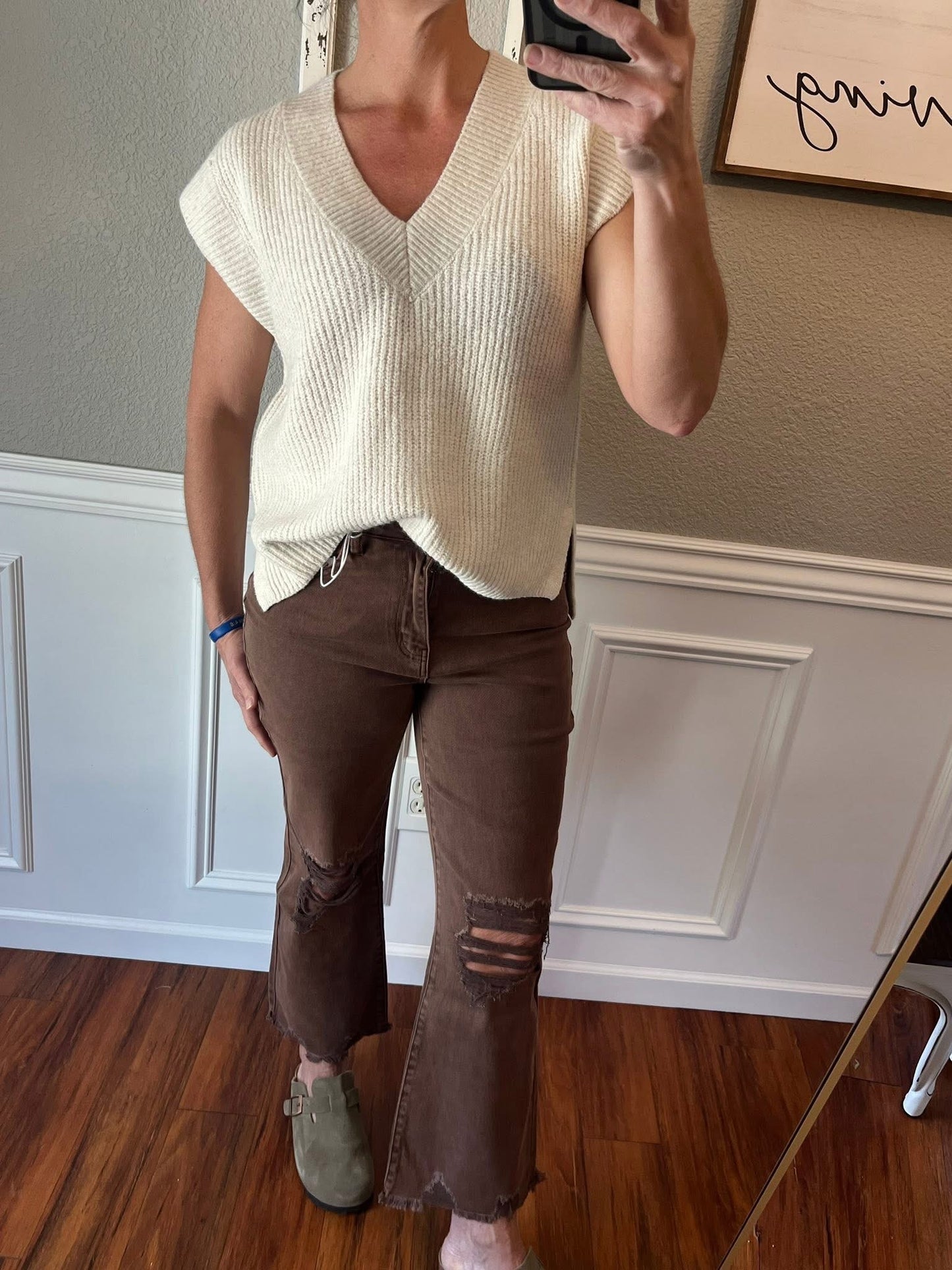 Bentley Cropped Vintage Denim