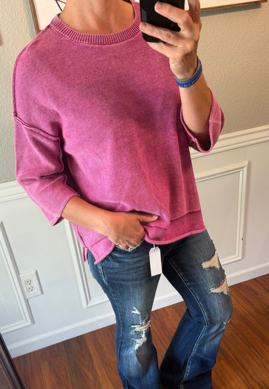 Stacci 3/4 Sleeve Sweater