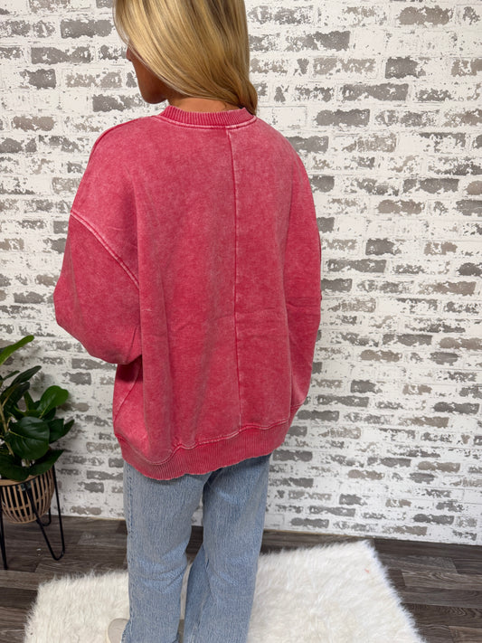 Dayton Vintage Red Pullover/Sweatshirt