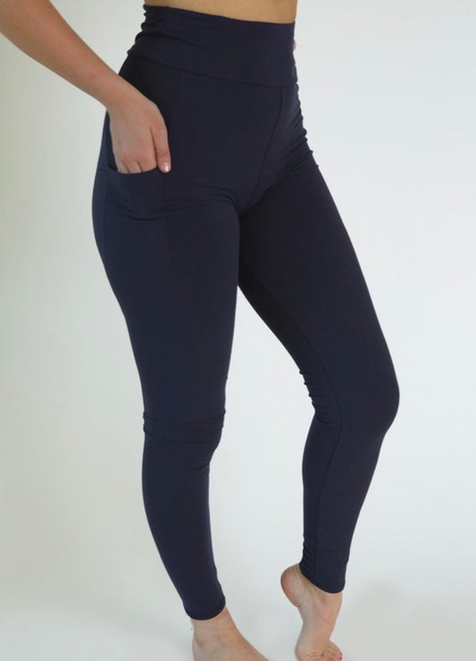 Navy Pocket Leggings