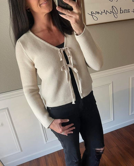 Trinity Tie Sweater Top
